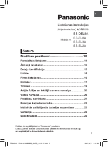 Rokasgrāmata Panasonic ES-EL3A Epilators