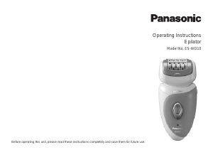 Manual Panasonic ES-WD10 Epilator