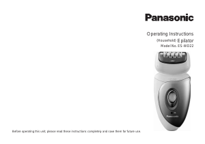 Manual Panasonic ES-WD22 Epilator