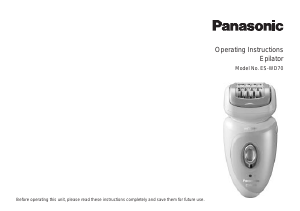 Manual Panasonic ES-WD70 Epilator
