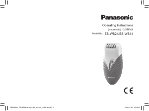 Bruksanvisning Panasonic ES-WS24 Epilator