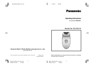 Instrukcja Panasonic ES-WU10 Depilator
