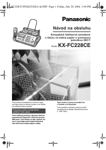 Návod Panasonic KX-FC228CE Fax