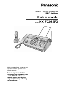 Bedienungsanleitung Panasonic KX-FC962FX Faxmaschine