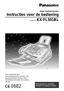 Handleiding Panasonic KX-FL501BL Faxapparaat