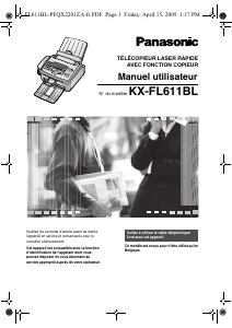 Mode d’emploi Panasonic KX-FL611 Télécopieur