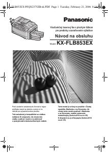 Návod Panasonic KX-FLB853EX Fax