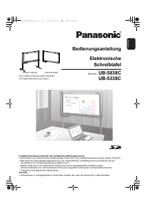 Bedienungsanleitung Panasonic UB-5838C Interaktives Whiteboard