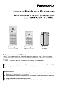 Manuale Panasonic VL-VM304EX Citofono