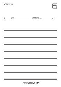 Handleiding Arthur Martin AODEC70X Oven
