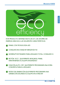 Manual de uso Blusens H305 Televisor de LED