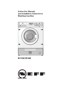 Priručnik Neff W5340X0GB Stroj za pranje rublja