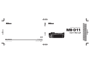 Manual Nikon MB-D11 Mâner compartiment pentru baterie