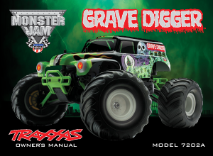 Manual Traxxas Electric 1/16 Grave Digger Radio Controlled Car