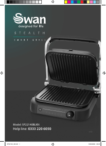 Handleiding Swan SP22140BLKN Contactgrill