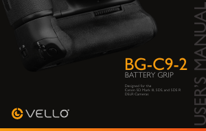 Manual Vello BG-C9-2 Battery Grip
