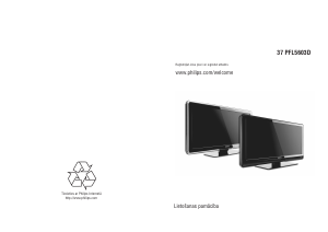Rokasgrāmata Philips 37PFL5603D Šķidro kristālu televizors