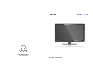 Rokasgrāmata Philips 42PFL7423D Šķidro kristālu televizors