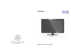 Vadovas Philips 47PFL7403D Skystakristalis televizorius