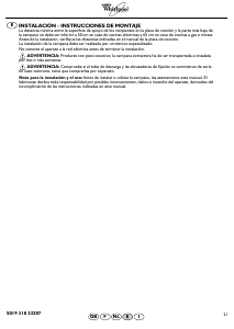 Manual de uso Whirlpool AKR 029 WH Campana extractora