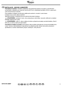 Manuál Whirlpool AKR 029 WH Odsavač par