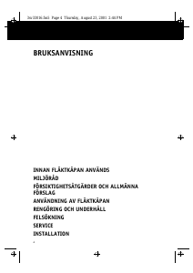Bruksanvisning Whirlpool AKR 403 WH Köksfläkt
