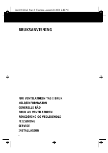 Bruksanvisning Whirlpool AKR 502 WH Kjøkkenvifte