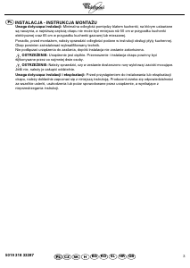Instrukcja Whirlpool AKR 551 NA Okap kuchenny