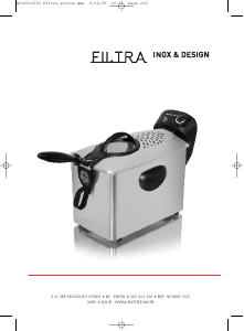 Manual Tefal FR4044 Filtra Inox and Design Fritadeira