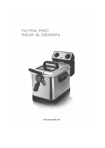 Manual Tefal FR4047 Filtra Pro Inox and Design Fritadeira
