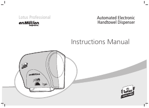 Manuale Lotus Professional enMotion Impulse Distributore carta asciugamani