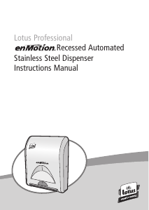 Manual de uso Lotus Professional enMotion Recessed Dispensador de toallas