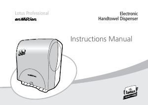 Manual de uso Lotus Professional enMotion Dispensador de toallas