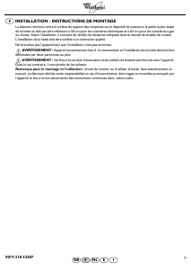 Mode d’emploi Whirlpool AKR 676 IX Hotte aspirante