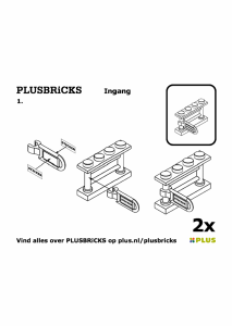 Manuale Plusbricks set 010 Supermarket Ingresso supermercato