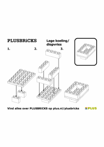 Manuale Plusbricks set 016 Supermarket Piccolo frigorifero con congelatore