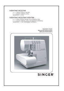 Handleiding Singer 14SH764 Stylist Serger Naaimachine