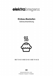 Bedienungsanleitung Elektra Bregenz MB 73140 X Backofen
