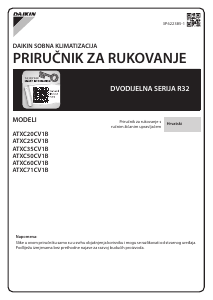 Priručnik Daikin ATXC25CV1B Klimatizacijski uređaj