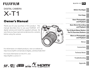 Handleiding Fujifilm X-T1 Digitale camera