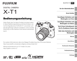Bedienungsanleitung Fujifilm X-T1 Digitalkamera