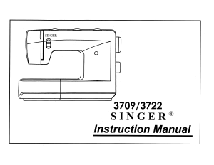 Manual Singer 3709 Sewing Machine