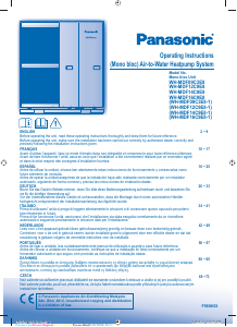 Manuál Panasonic WH-MDF16C9E8 Tepelné čerpadlo