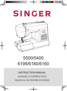 Manual Singer 6160 Brilliance Sewing Machine