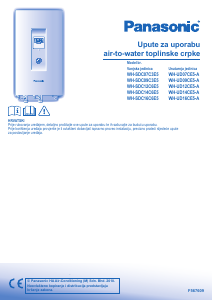 Priručnik Panasonic WH-SDC07C3E5 Toplinska pumpa