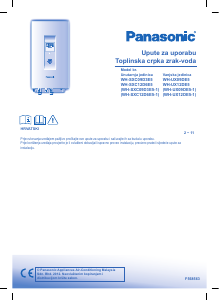 Priručnik Panasonic WH-SXC12D6E5-1 Toplinska pumpa