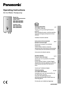 Manual de uso Panasonic WH-UD03HE5 Bomba de calor