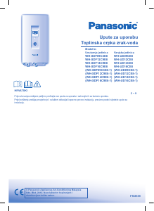 Priručnik Panasonic WH-UD09CE8-1 Toplinska pumpa