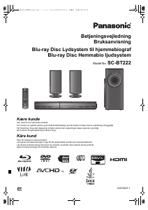 Brugsanvisning Panasonic SC-BT222 Hjemmebiosystem