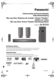 Manual de uso Panasonic SC-BT222 Sistema de home cinema
